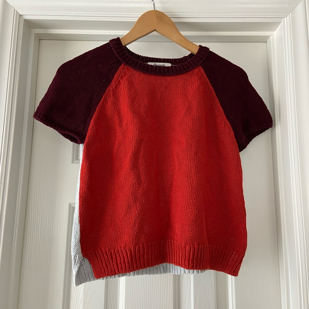 5 for $20 🎉 madewell knit sweater color block small
